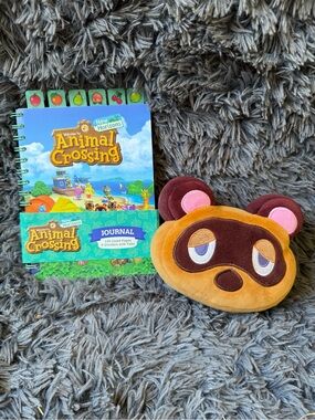 Brand new animal crossing journal and plush